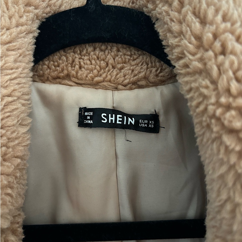 Oversized teddy coat